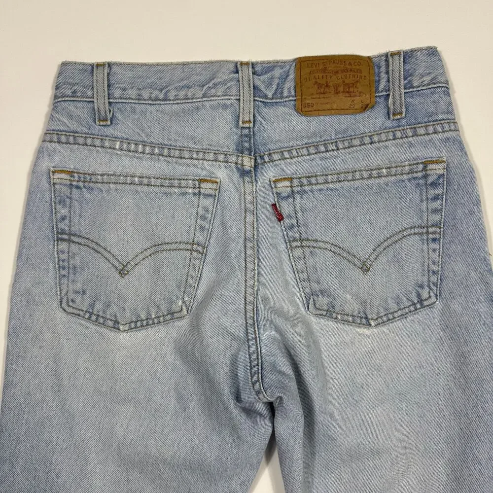 Vintage Levi’s 550 Jeans Light Wash Distressed USA 29x25 Y2K - Picture 2 of 8